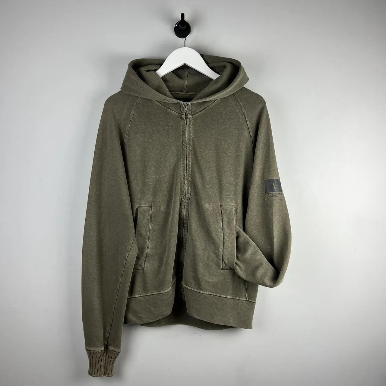 00’s Stone Island Denims Logo Zip Hoodie (L)