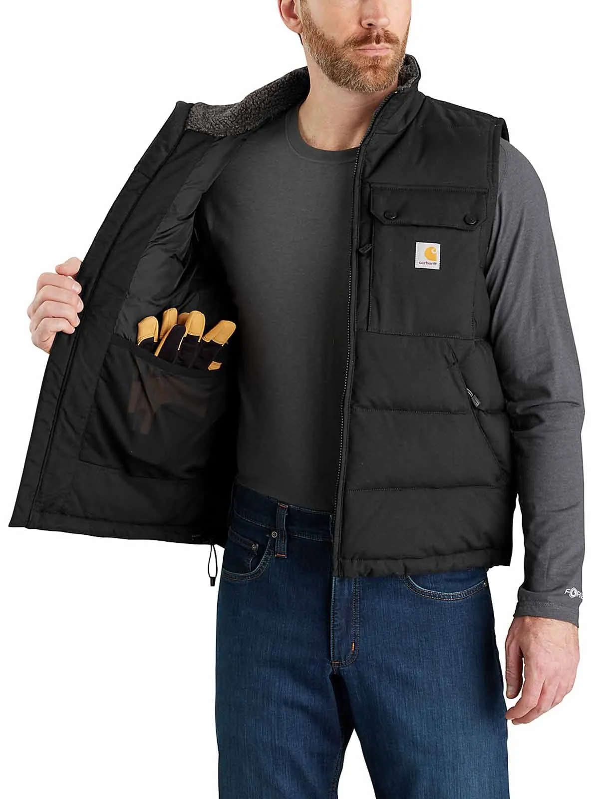 105475 Work Vest Montana Insulated Sherpa Carhartt - Black - S