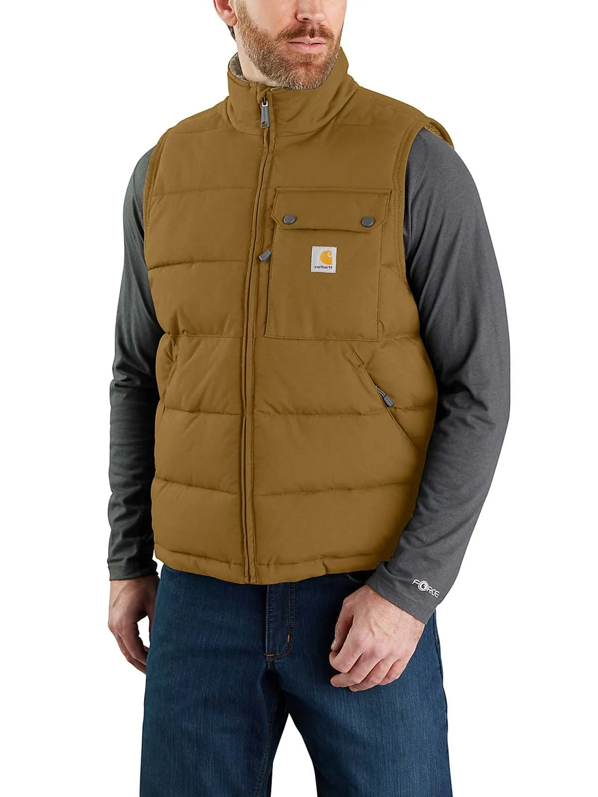 105475 Work Vest Montana Insulated Sherpa Carhartt - Oak Brown - XXL