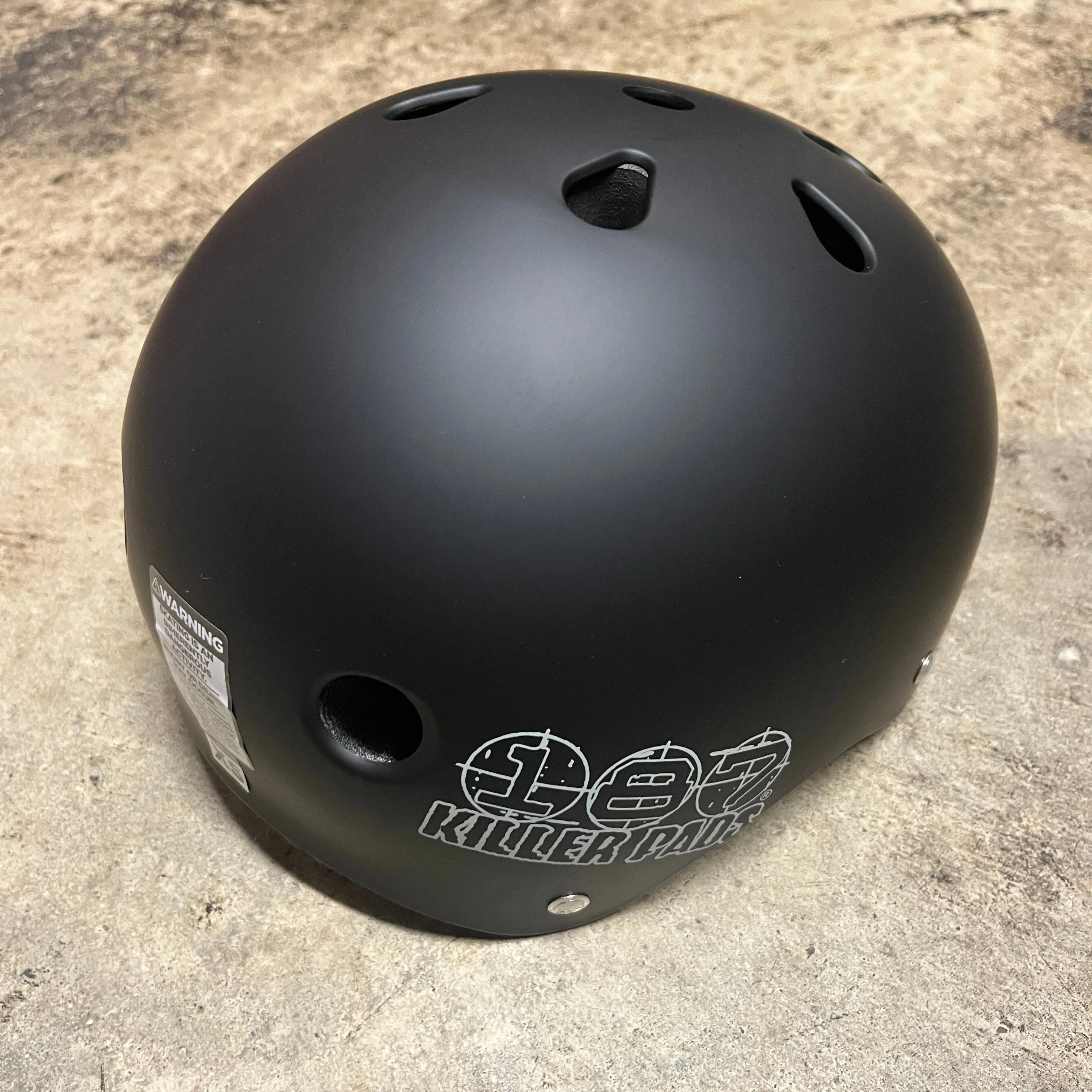 187 PRO SKATE HELMET NON CERTIFIED (BLACK MATTE)