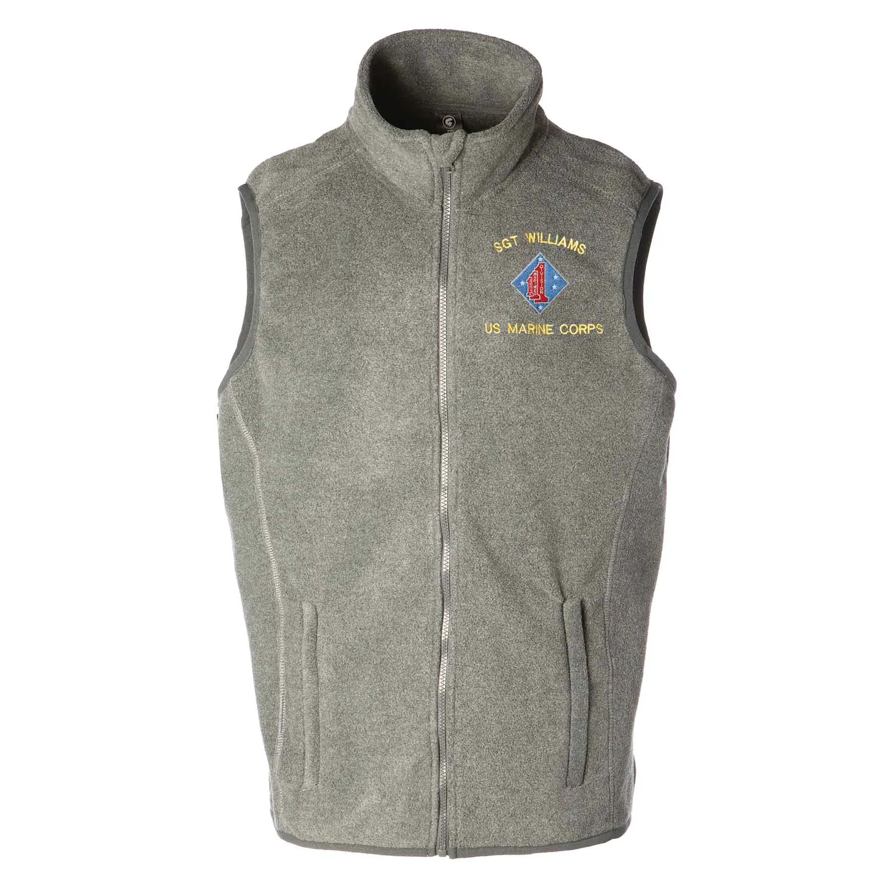 1st Battalion 1st Marines Embroidered Fleece Vest