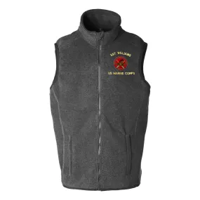 1st Force Recon FMF PAC Embroidered Fleece Vest