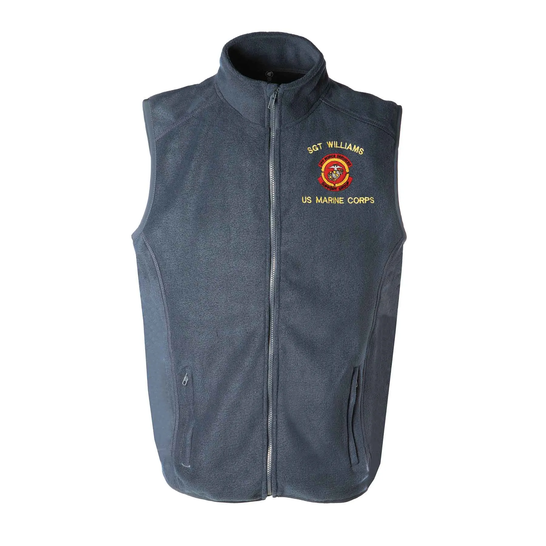 2nd FSSG US Marine Corps Embroidered Fleece Vest