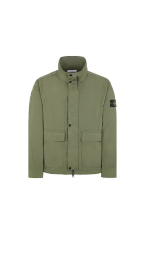 41626 Micro Twill Hooded Jacket - Musk Green