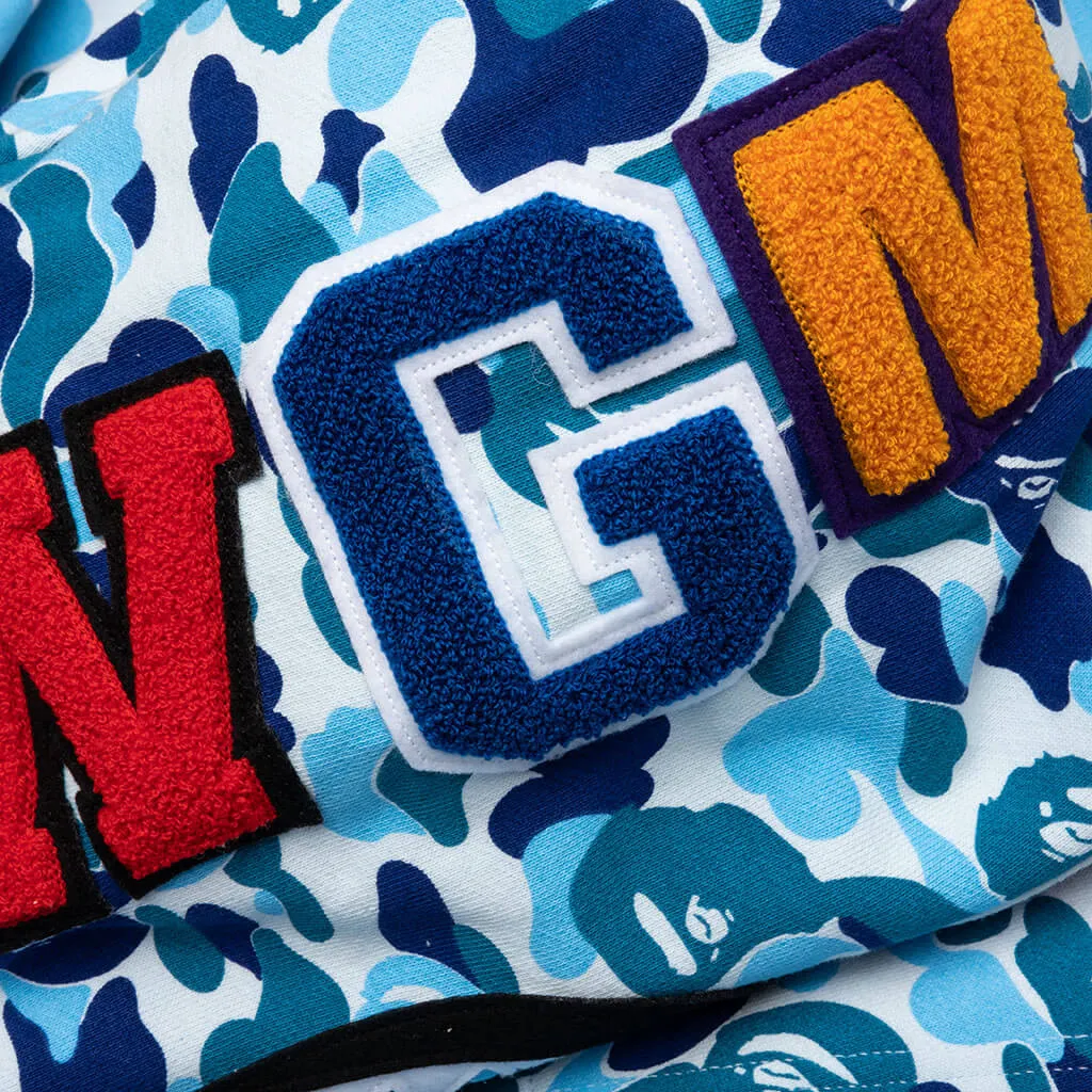 Abc Camo Shark Full Zip Hoodie - Blue