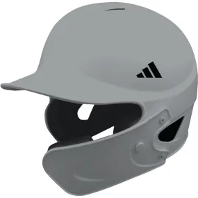 adidas Grey Batting Helmet With C-Flap