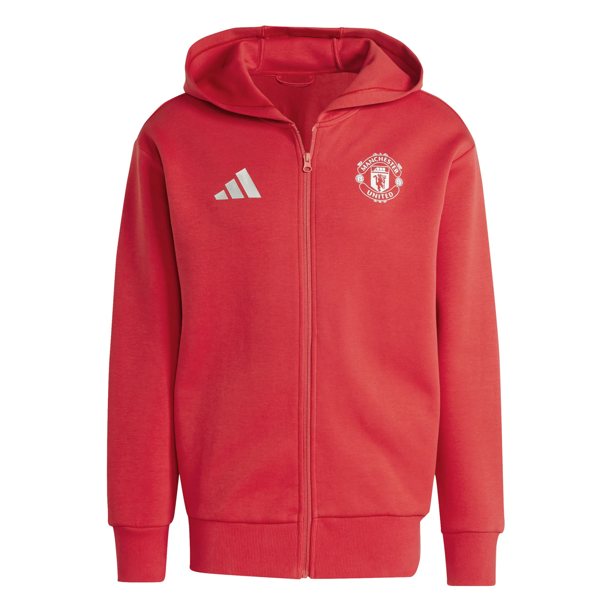 Adidas Manchester United 24/25 Anthem Hooded Jacket (Red)