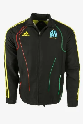 Adidas Track Top Jacket Vintage Full Zip Droit Au But Black Size 40/42 - Pepper Tree London