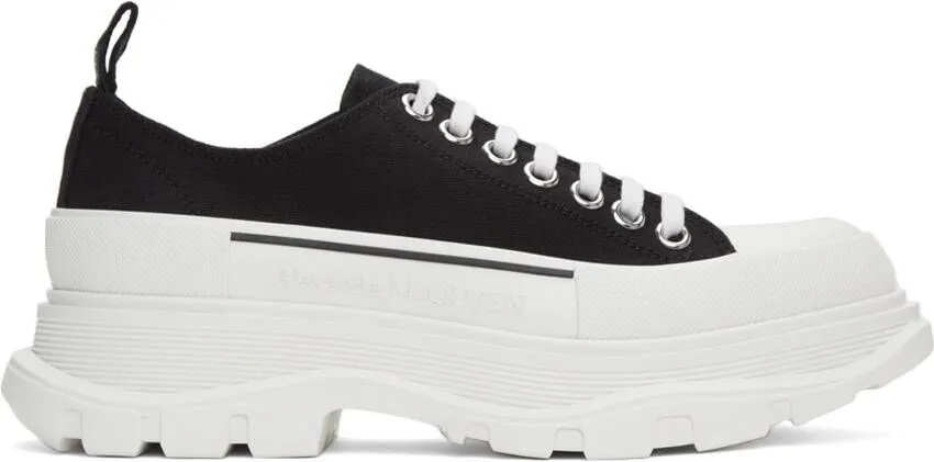 Alexander McQueen Black Tread Slick Sneakers