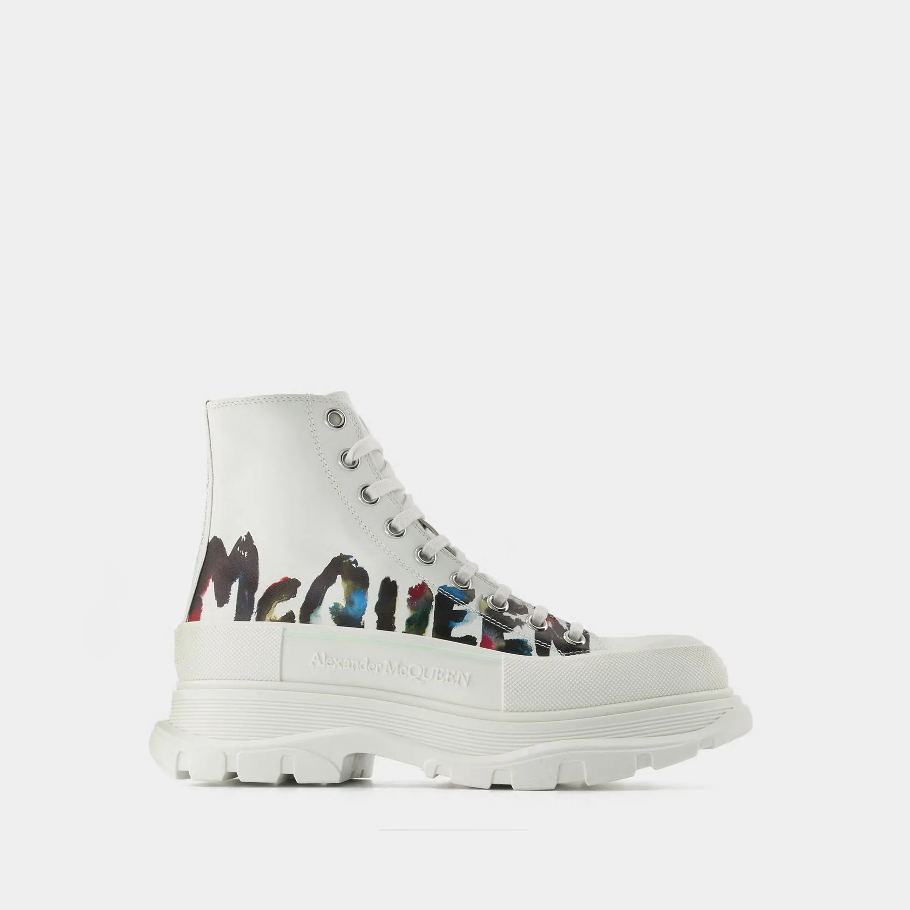 Alexander McQueen  Tread Slick Sneakers - Alexander Mcqueen - White - Canvas