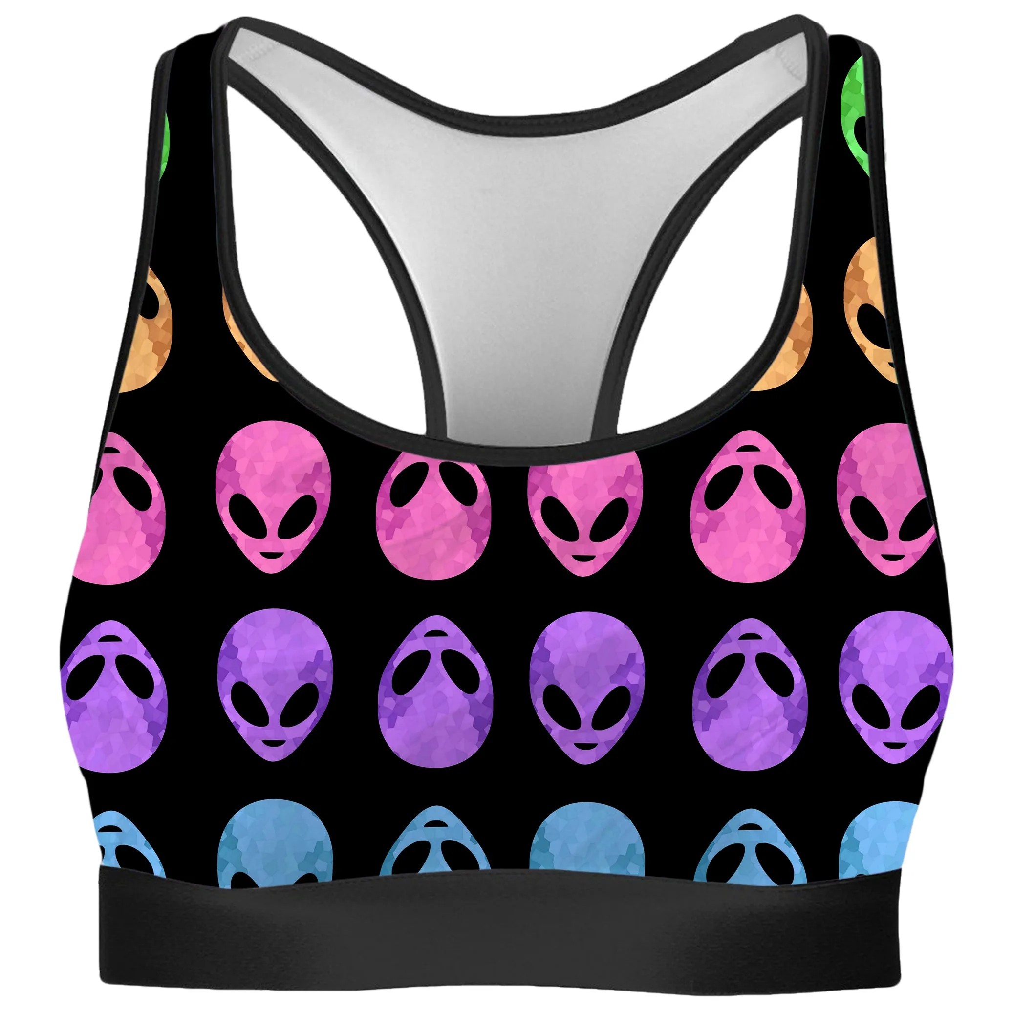 Alien Pattern Rave Bra and Leggings Combo