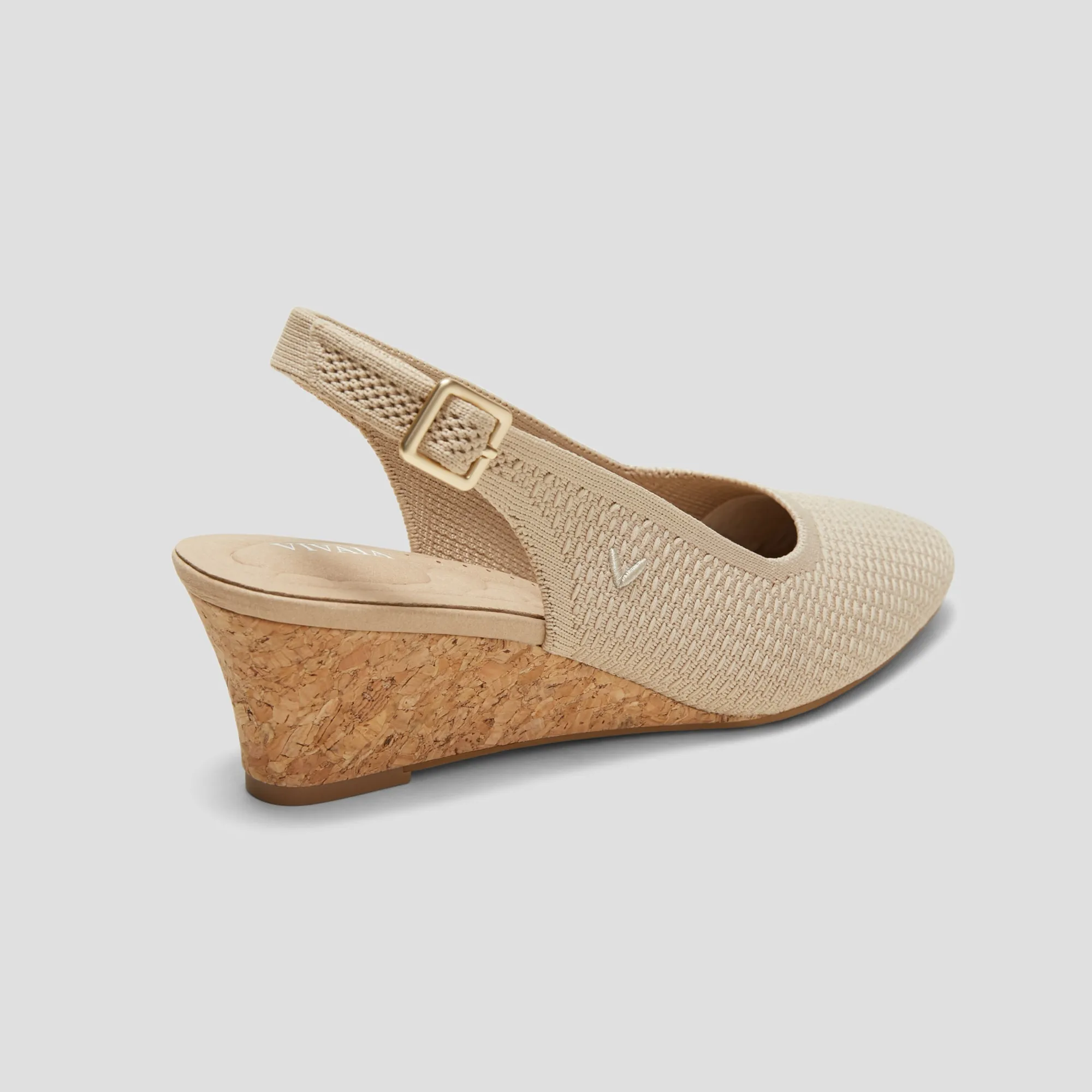   Almond-Toe Slingback Wedge Sandals (Tamia Slingback Wedge Pro)