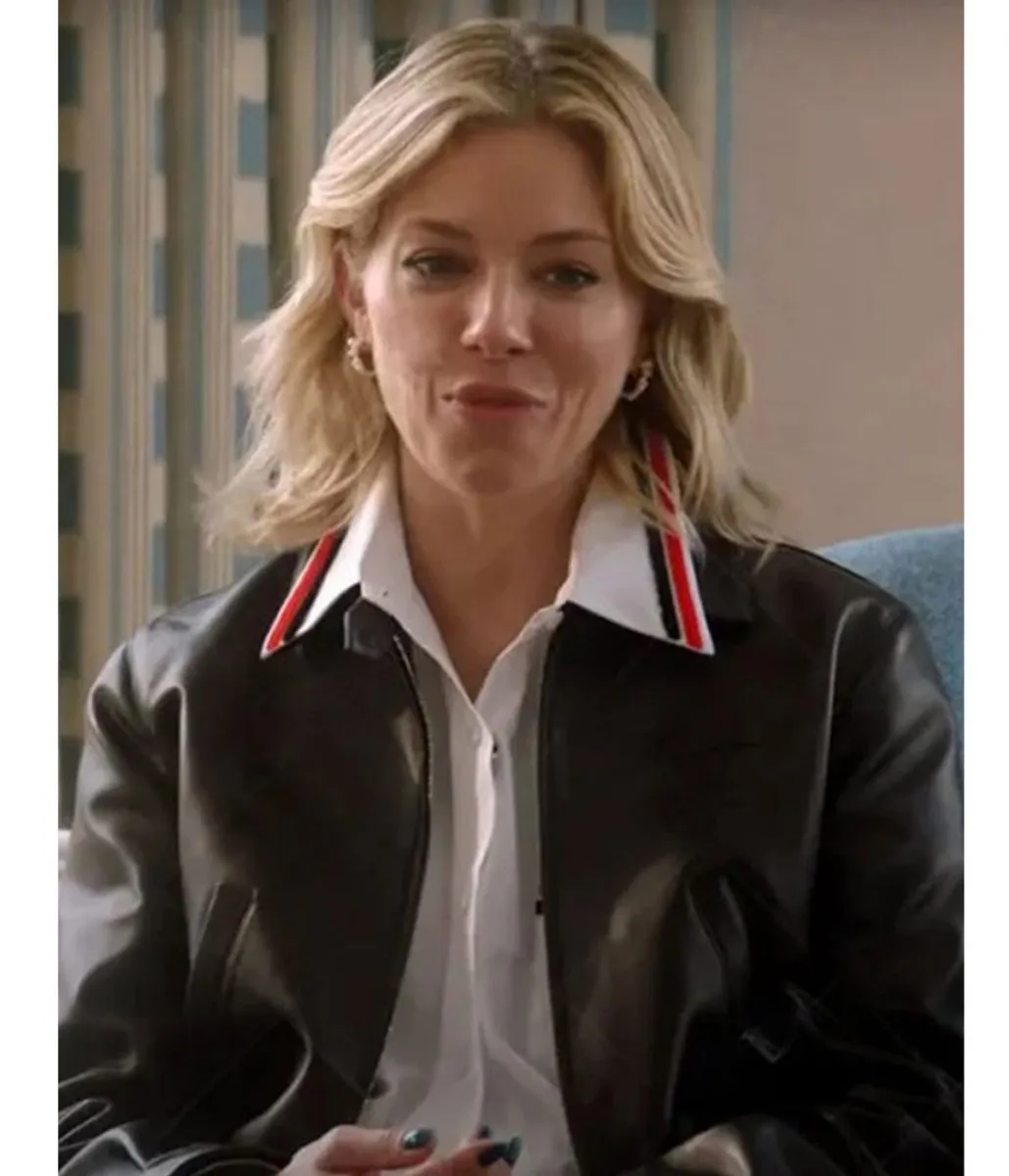 Anatomy of a Scandal Sienna Miller Black Leather Jacket