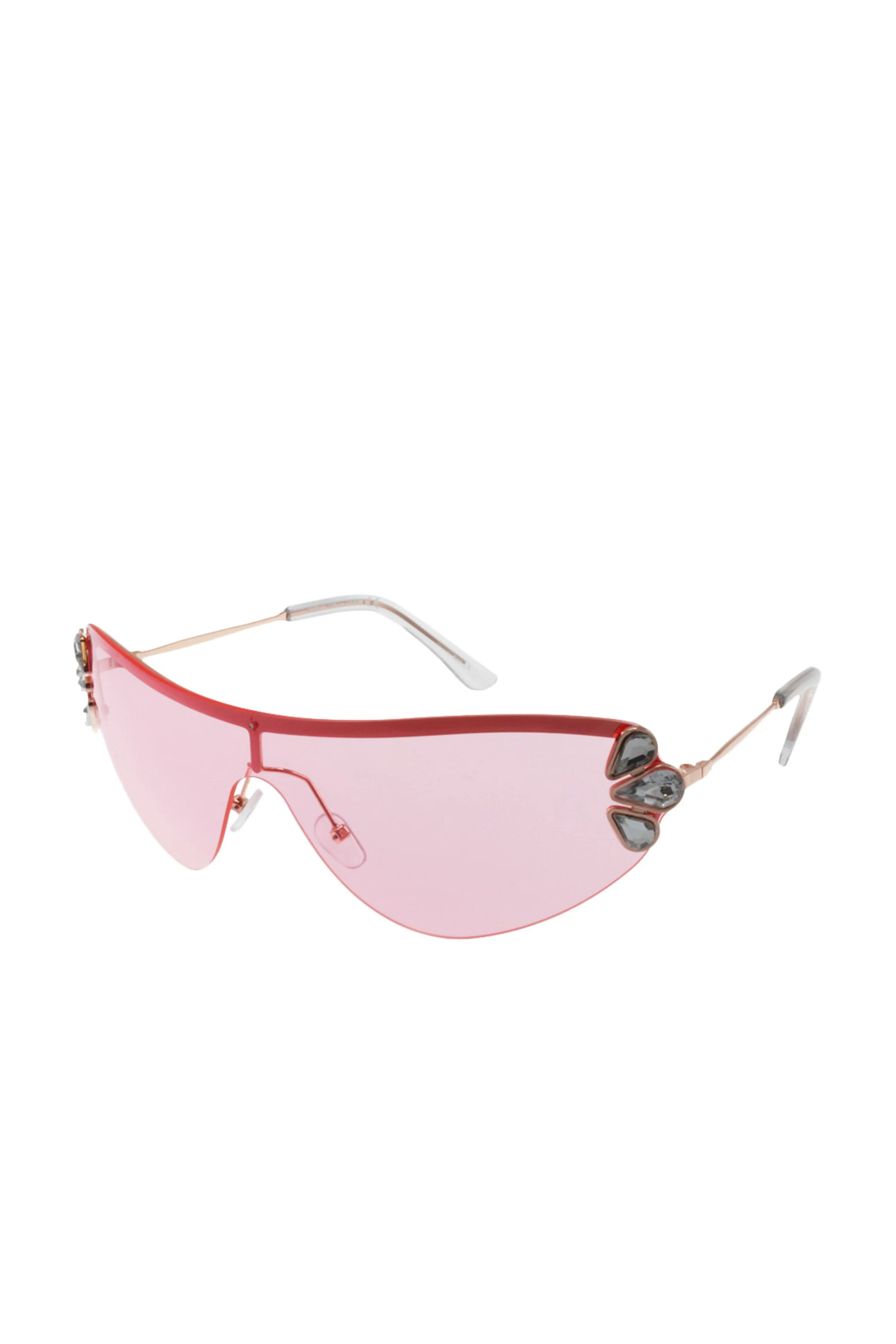 Angel Pink Rhinestone Sunglasses