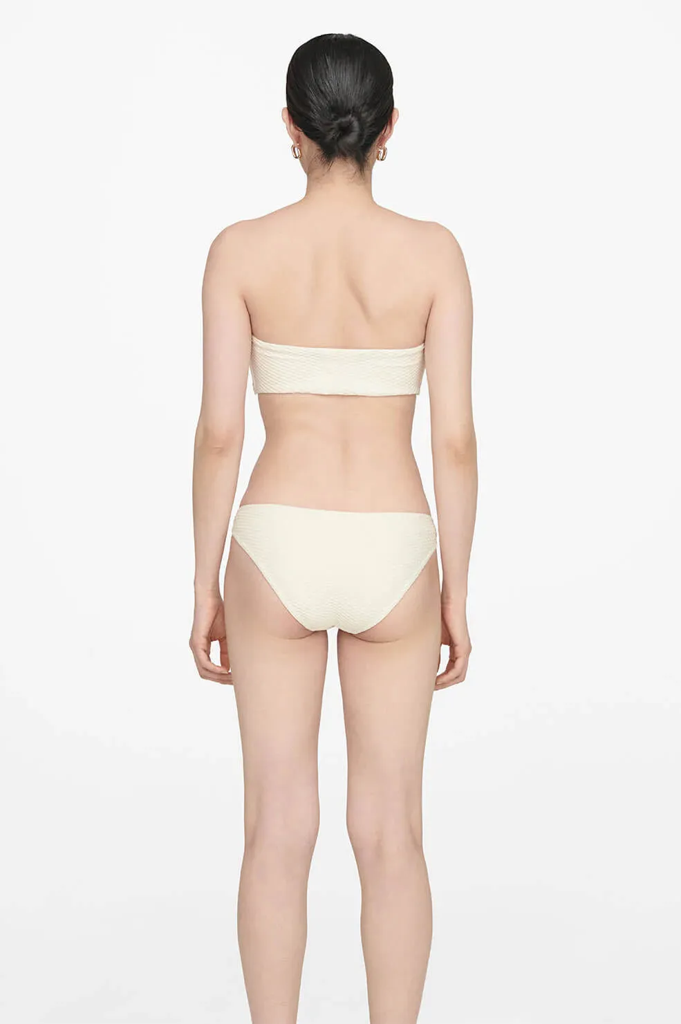 Anine Bing Riza Bikini Bottom Cream