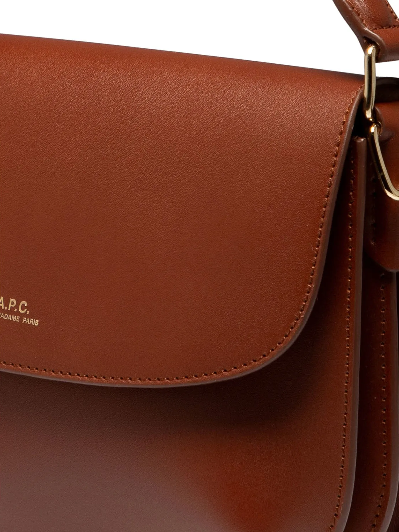 A.P.C. Sarah Mini Brown Leather Women's Shoulder Bag for FW24