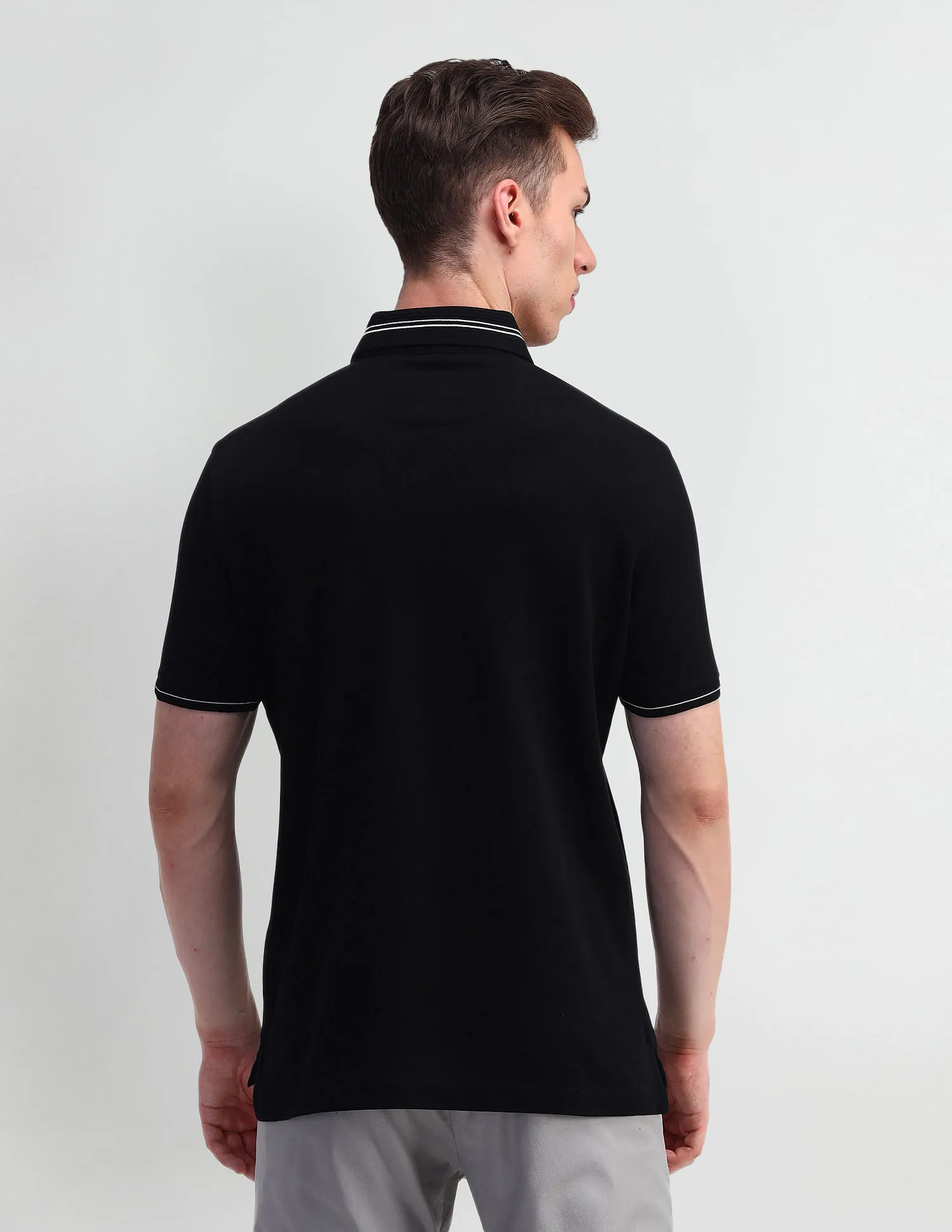 Arrow Solid Cotton Polo Shirt