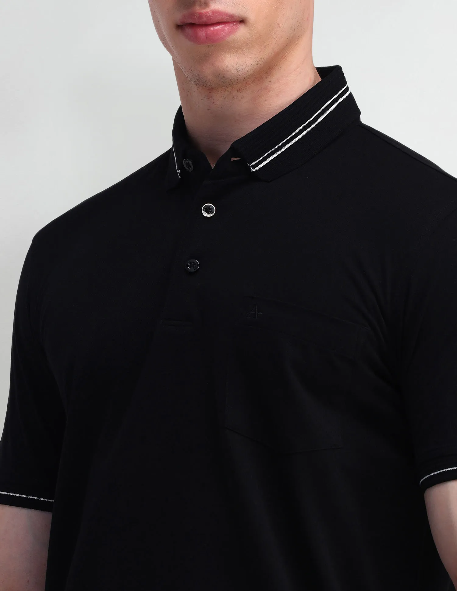 Arrow Solid Cotton Polo Shirt