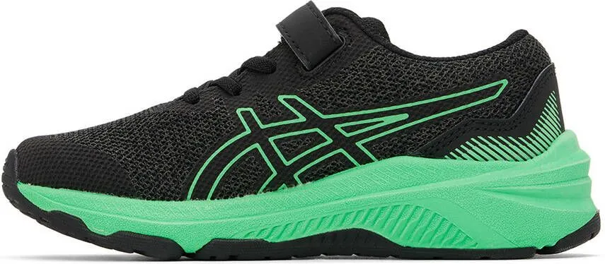 Asics Kids Black & Green GT-1000 11 Little Kids Sneakers