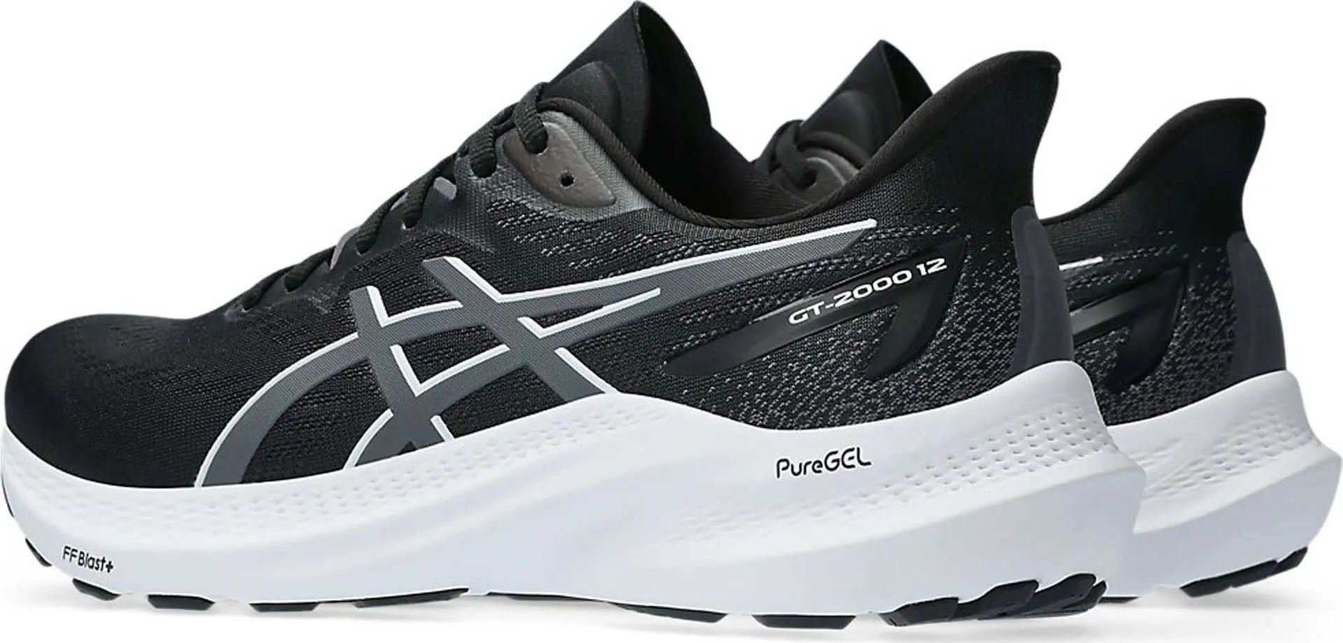 Asics Men's GT-2000 12 Black/Carrier Grey | Buy Asics Men's GT-2000 12 Black/Carrier Grey here | Outnorth