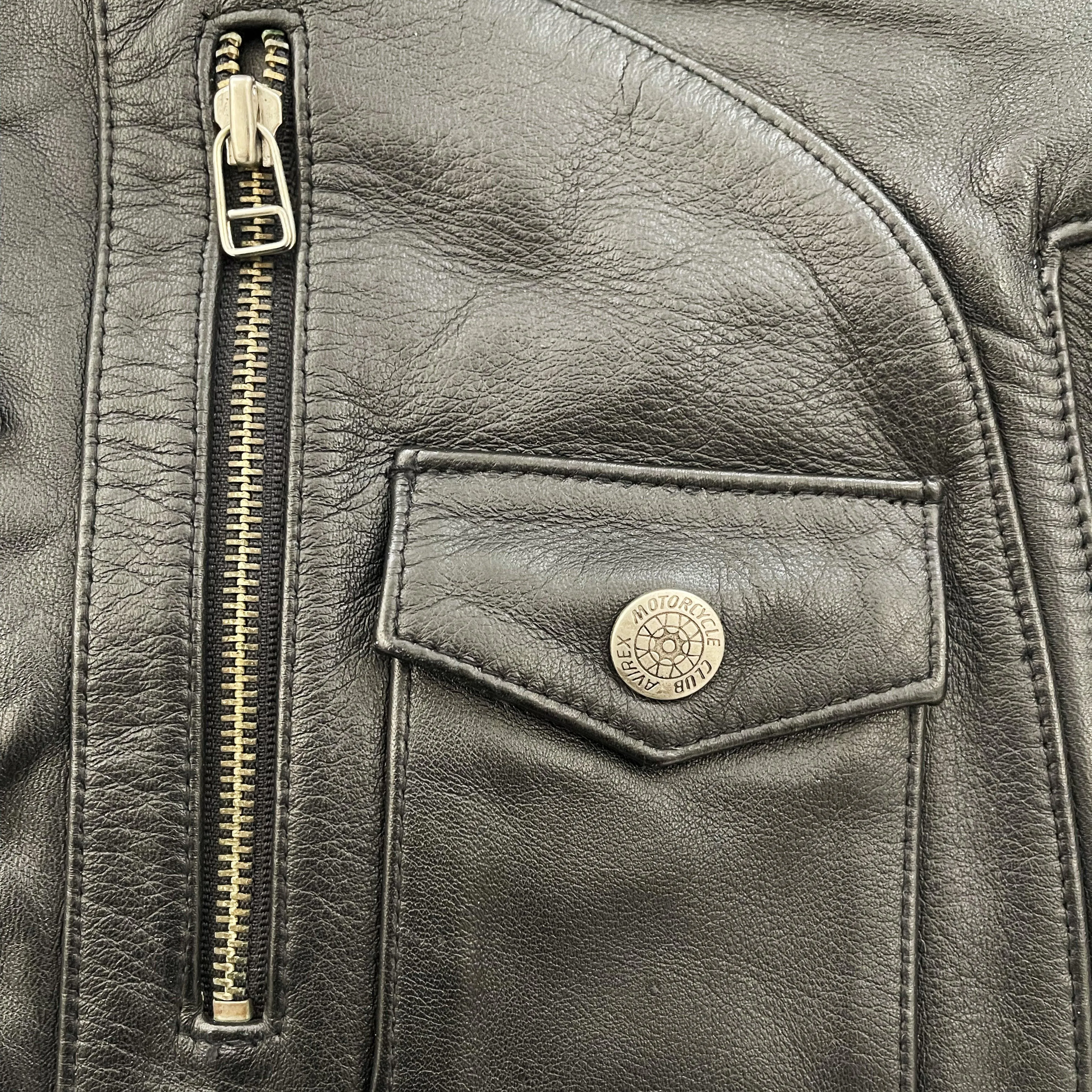 Avirex Leather Biker Jacket