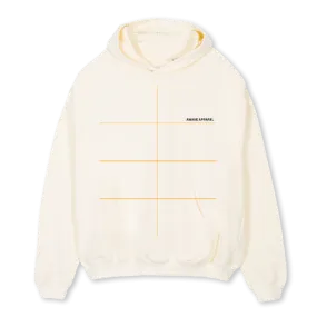 AWAVE C B AND F Cream Oversized Hoodie.