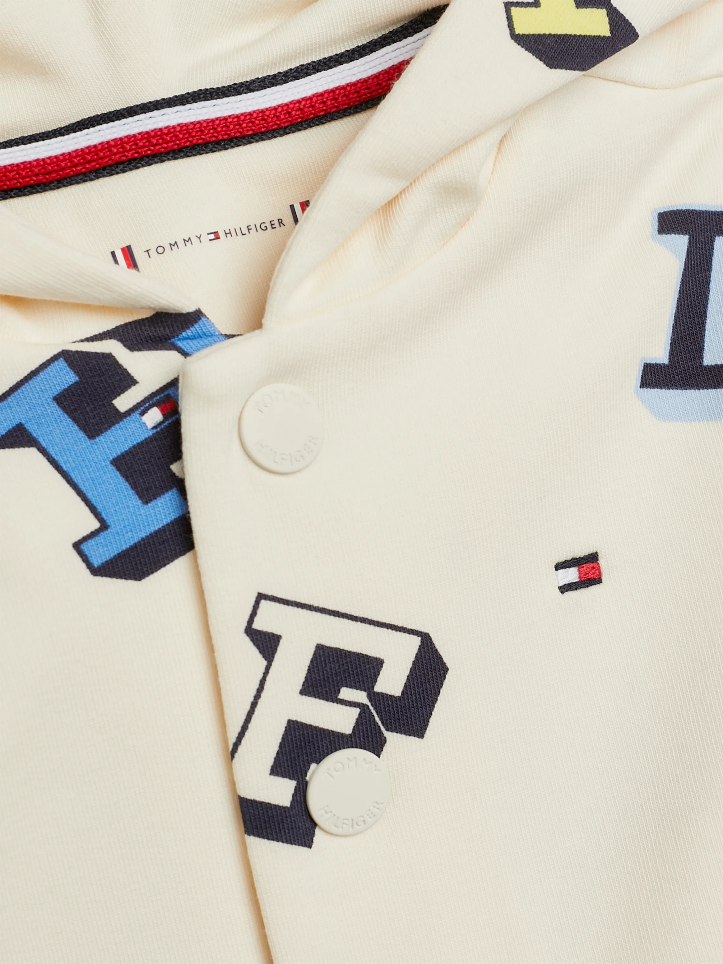 Baby Hilfiger Monotype Letter Print Hooded Jacket | Baby | Tommy Kids