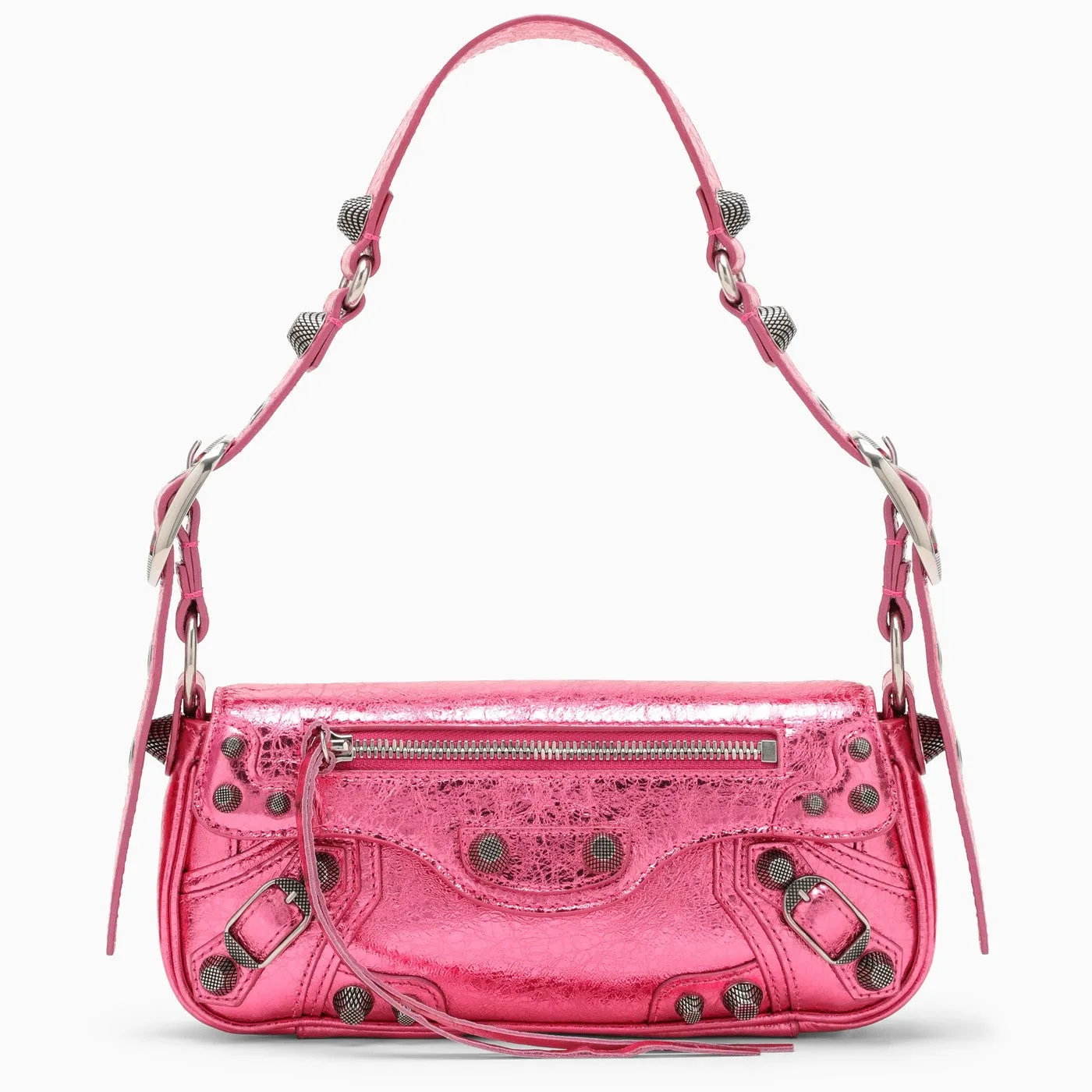 Balenciaga    Balenciaga Le Cagole Xs Metallic Pink Shoulder Bag