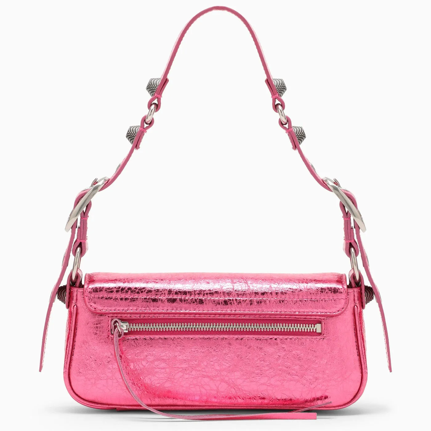 Balenciaga    Balenciaga Le Cagole Xs Metallic Pink Shoulder Bag