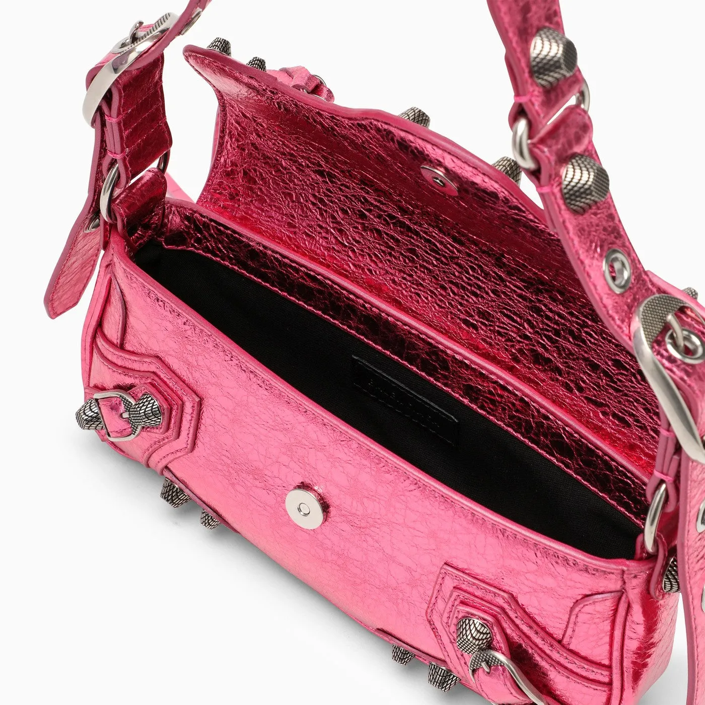 Balenciaga    Balenciaga Le Cagole Xs Metallic Pink Shoulder Bag