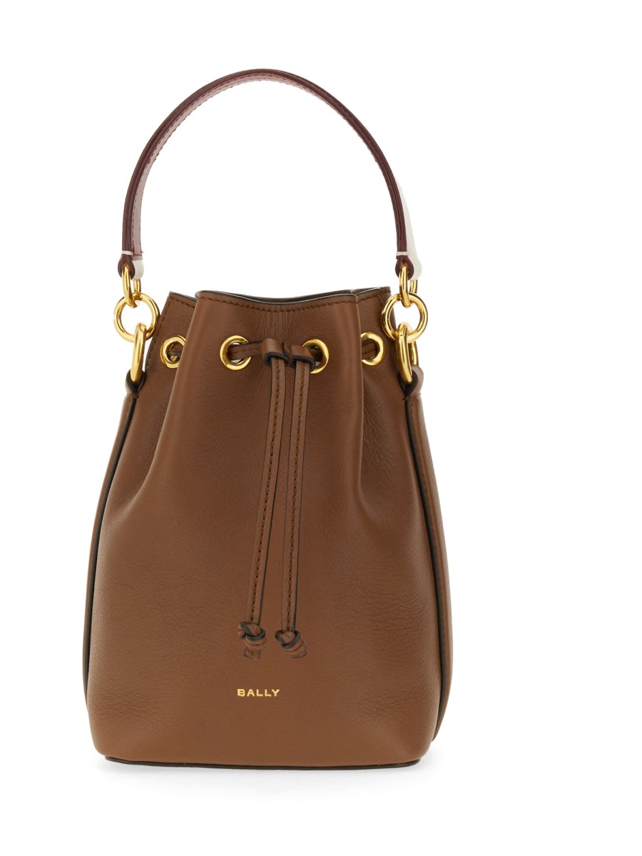 BALLY    MINI TAIL LEATHER BUCKET BAG