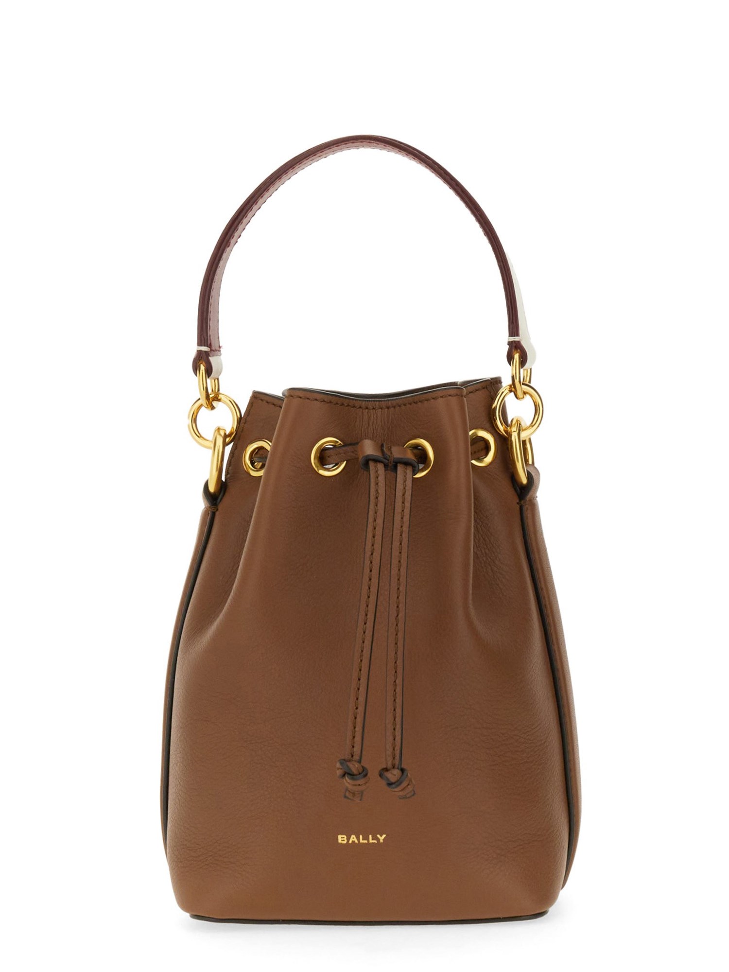 BALLY    MINI TAIL LEATHER BUCKET BAG