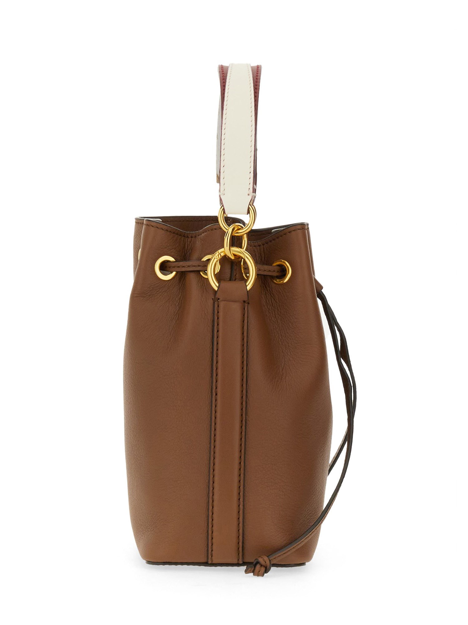 BALLY    MINI TAIL LEATHER BUCKET BAG