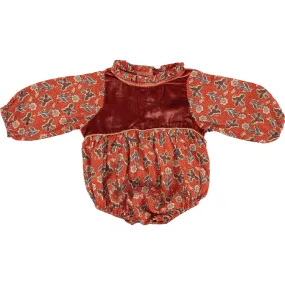 Bebe Organic Pearl Romper, Red