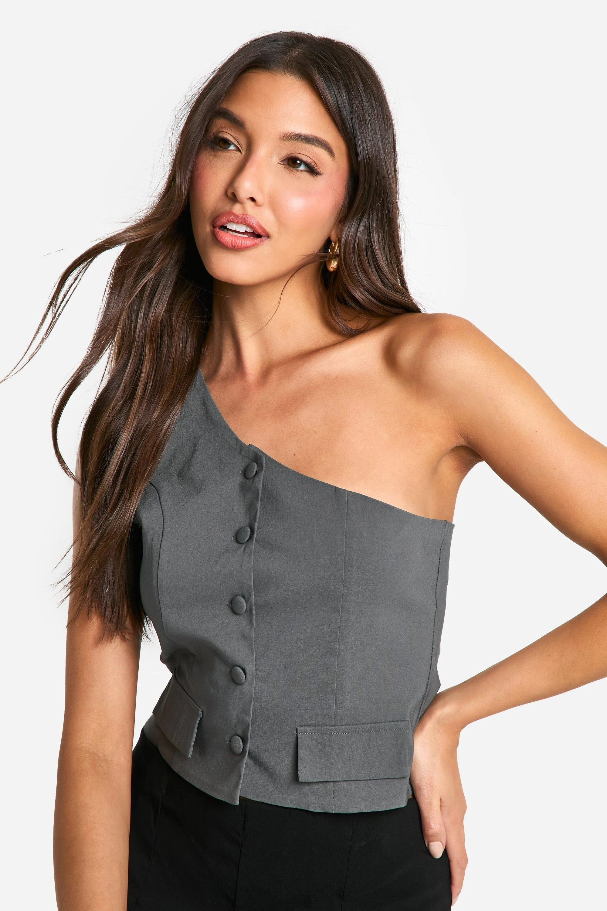 Bengaline One Shoulder Waistcoat