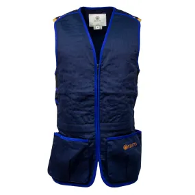 Beretta Trap Cotton Shooting Vest Blue Navy