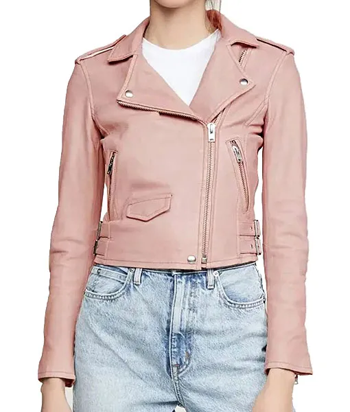 Big Sky S03 Jenny (Katheryn Winnick) Pink Leather Jacket | TLC