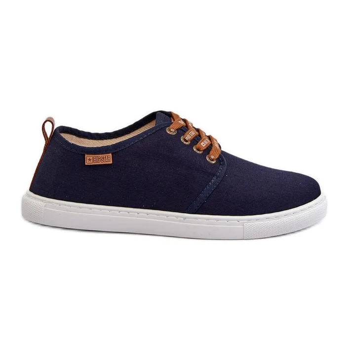 Big Star Men's Sneakers NN176002 Memory Foam System Navy Blue