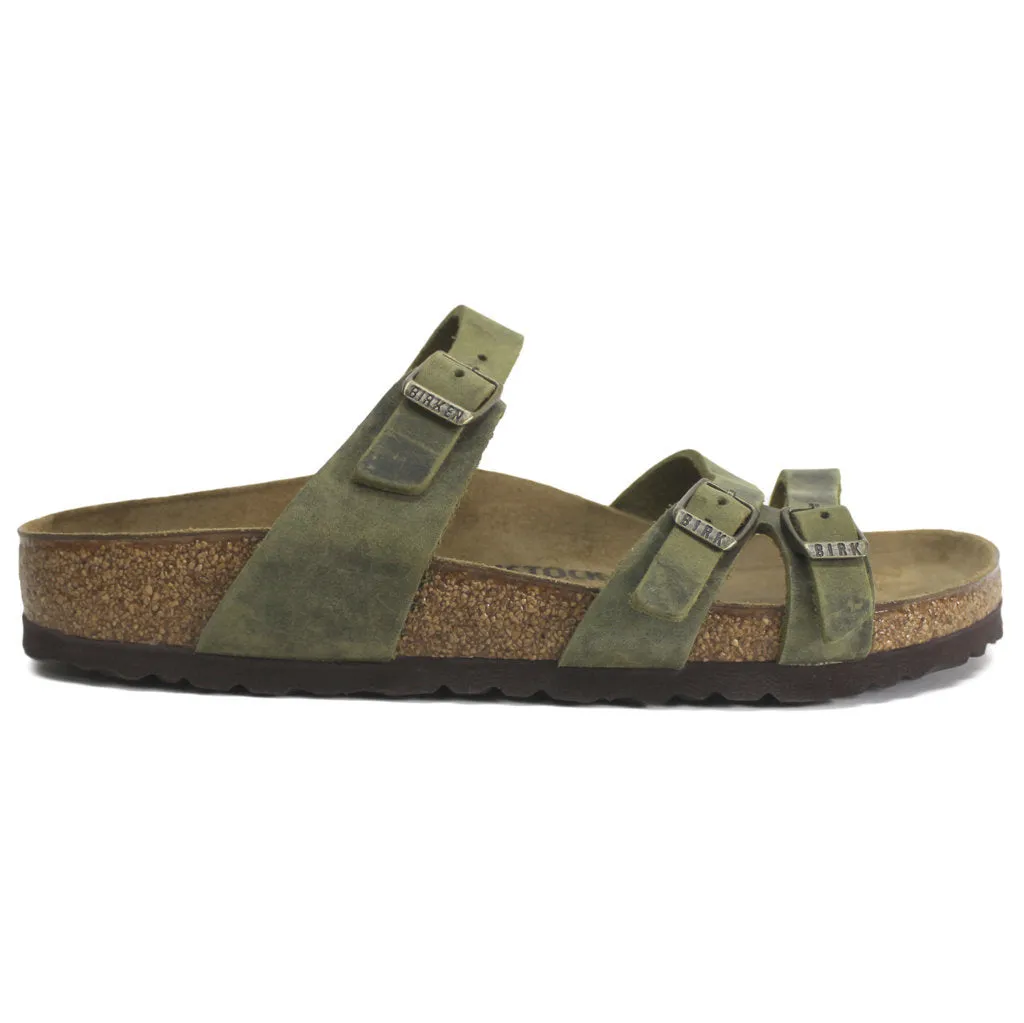 Birkenstock Franca Vegan Synthetic Womens Sandals -  Green - UK 7