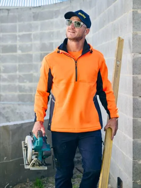 Bisley Hi Vis Liquid Repellent Fleece Hoodie (BK6571)-