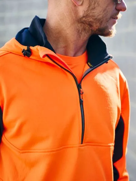 Bisley Hi Vis Liquid Repellent Fleece Hoodie (BK6571)-