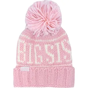 Bits & Bows Big Sis Bobble Hat, Pink