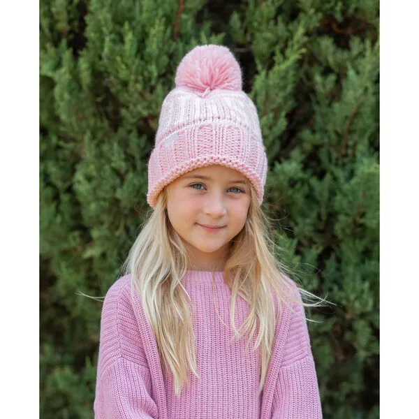 Bits & Bows Big Sis Bobble Hat, Pink