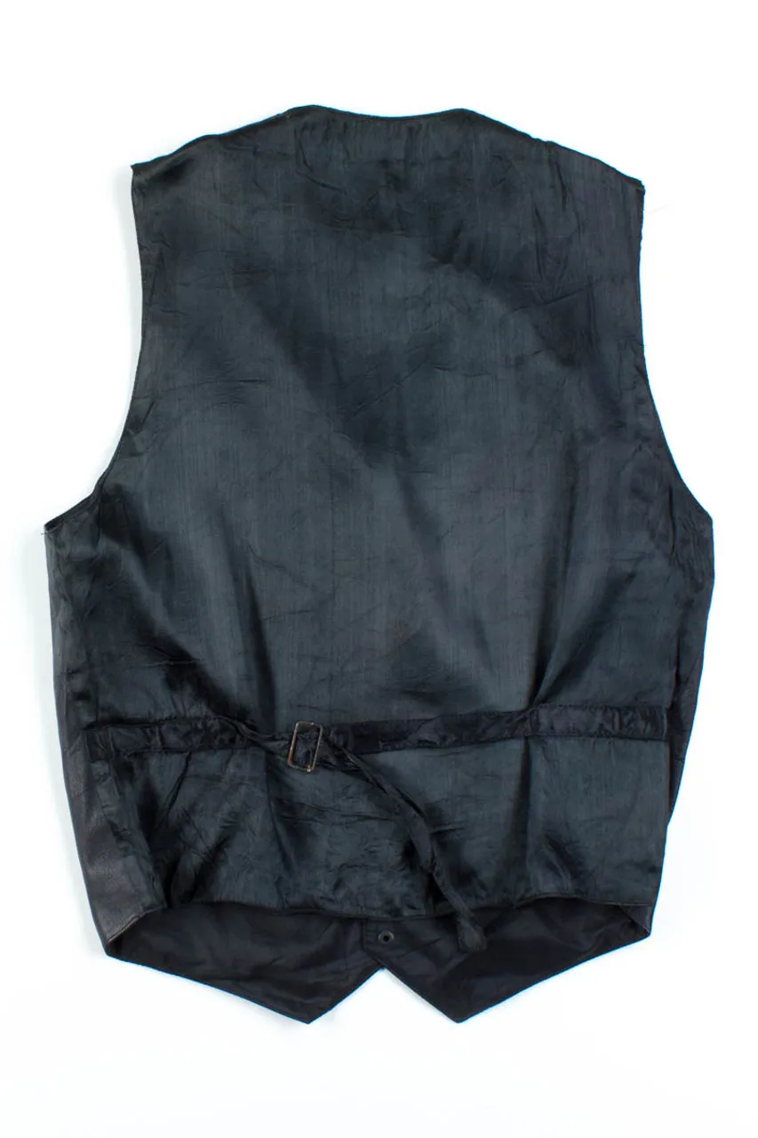 Black Leather Vest 2