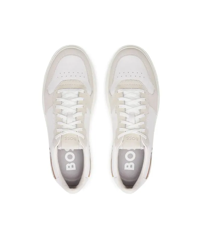 Boss Clint Tenn Trainers | Open White 50517303 at kular fashion