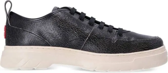 BOSS Urian Oxfr leather sneakers Black