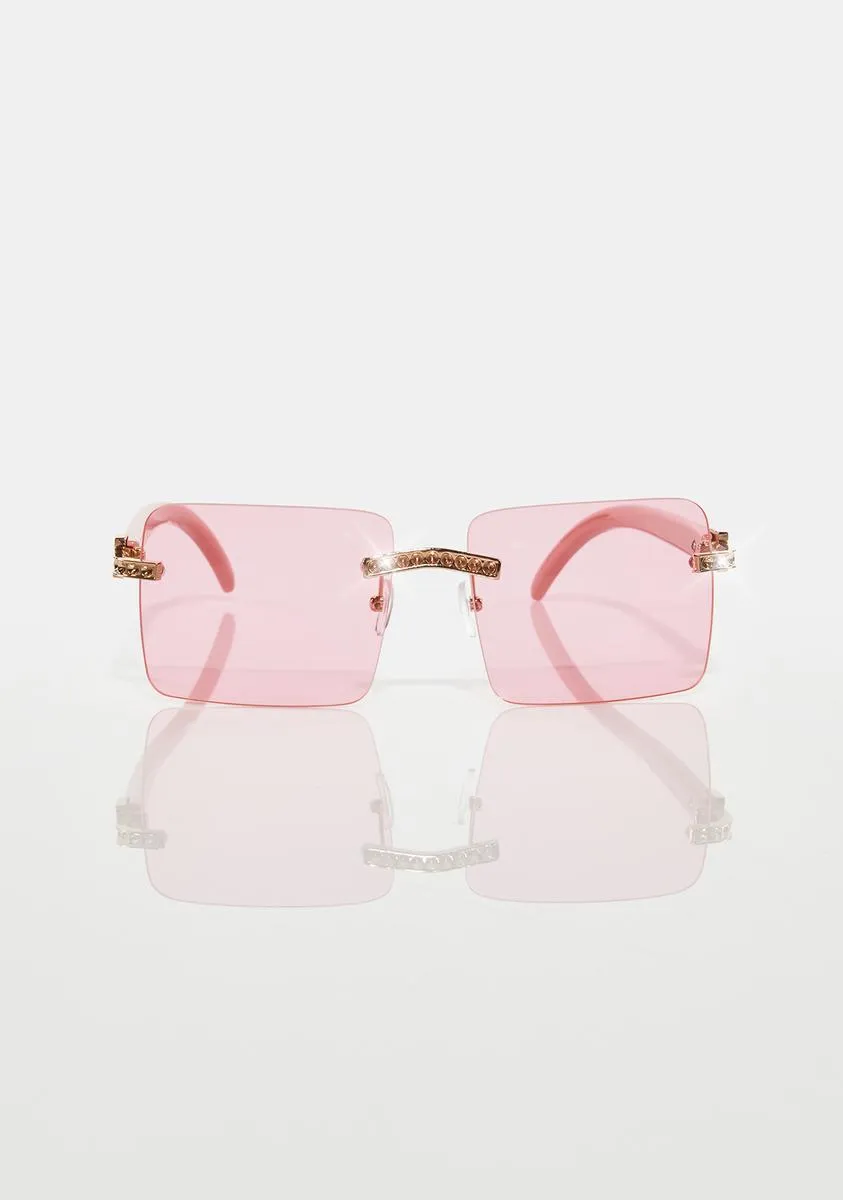 Bottomless Budget Square Sunglasses-