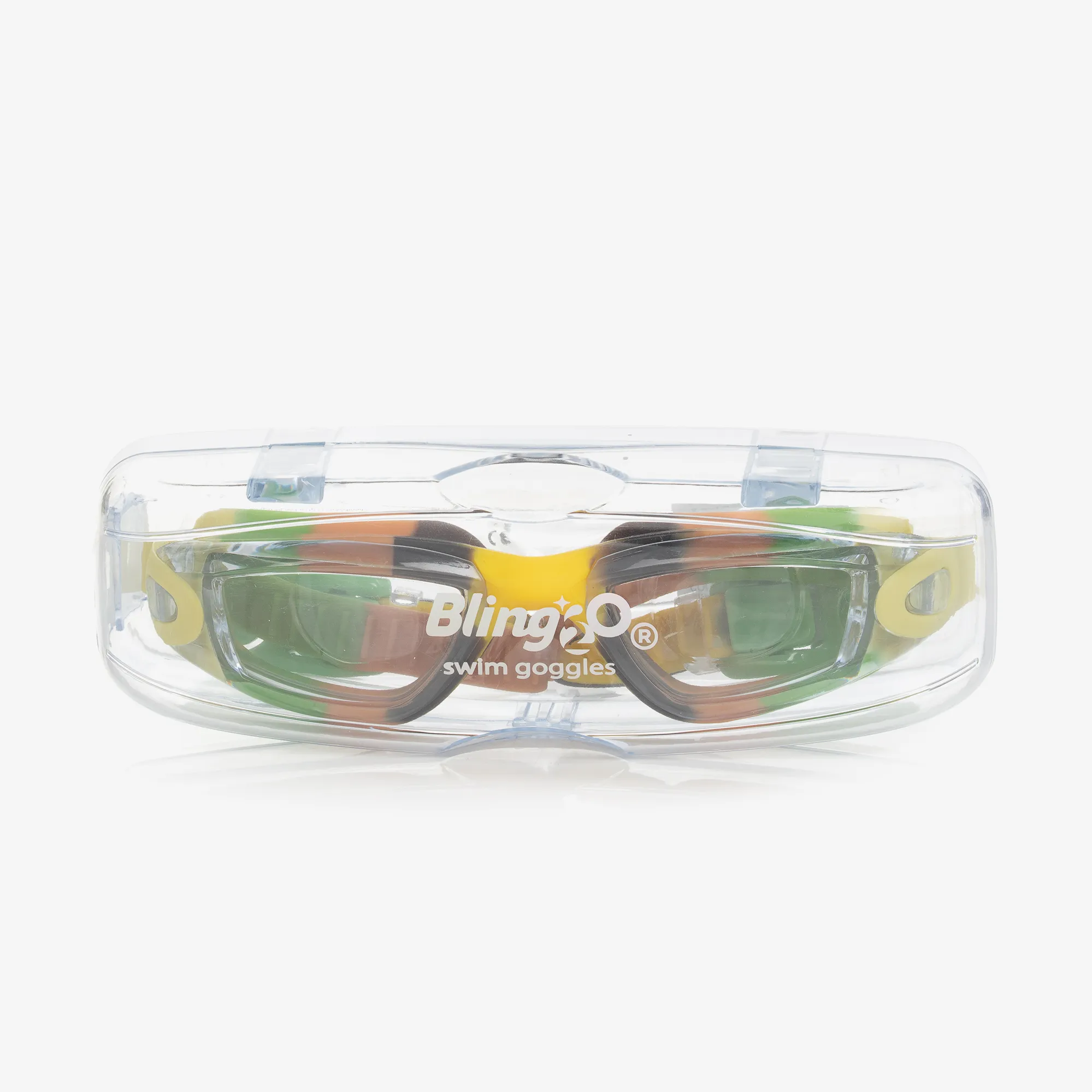 Boys Green Camouflage Swimming Goggles