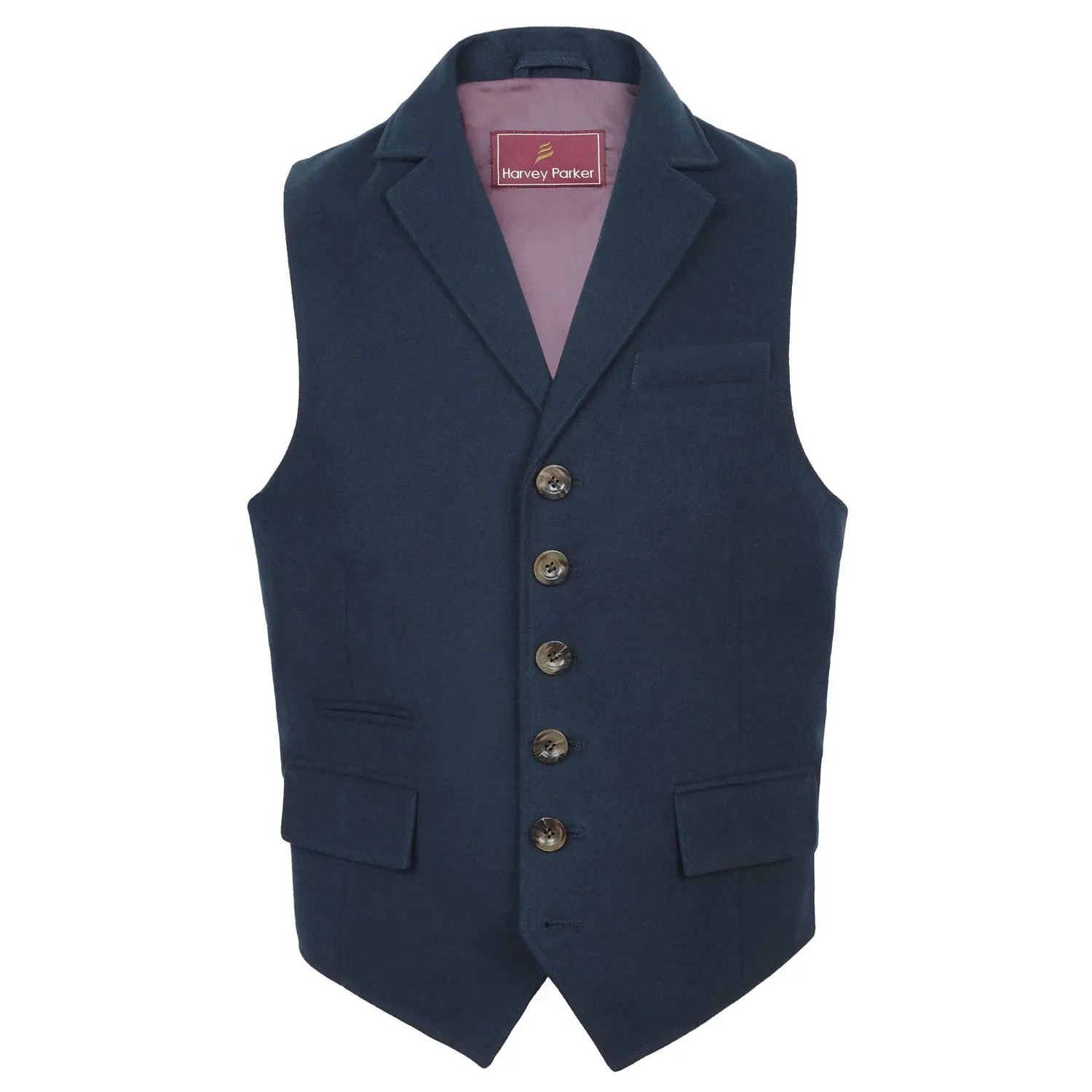 Bracken: Men's Moleskin Blue Waistcoat