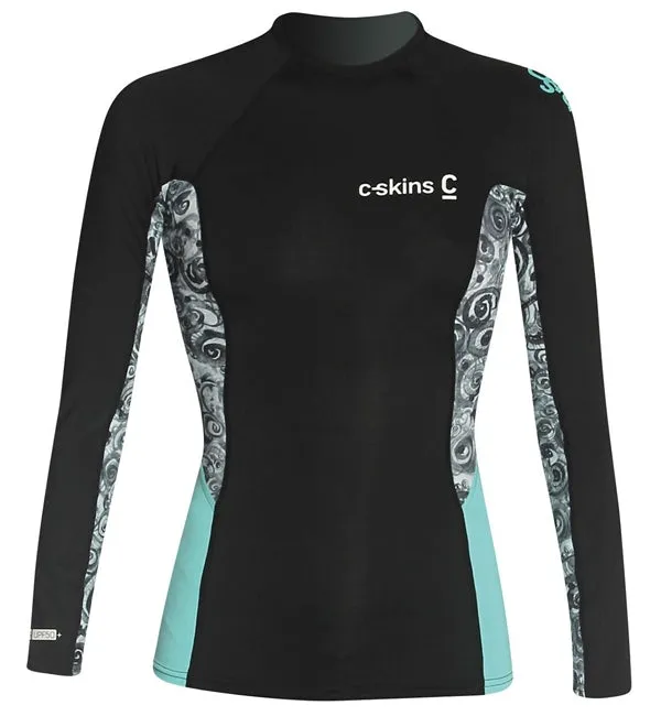 C-Skins Womens Long Sleeved Solace Crew Neck Rash Vest